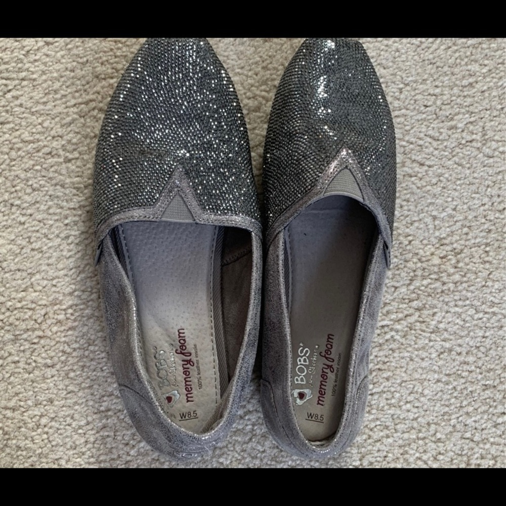 BOBS Skechers W8.5 Memory Foam 100%Leather Insole